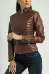 Jasmine-Moto l Noir - Cuir Dimitri